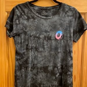 Gray black tie dye T-shirt by Odd future